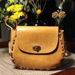 leather handmade Mexican bag